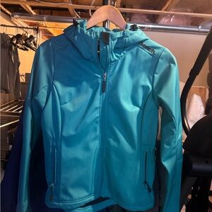 Bench Aqua Blue Hooded Jacket